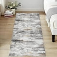 thumbnail image 1 of BERTHMEER 2'x6'Runner Rug Abstract Hallway Entryway Kitchen Living Room Bedroom Indoor Rug Non-Slip Machine Washable Rug,Black&Gold, 1 of 5