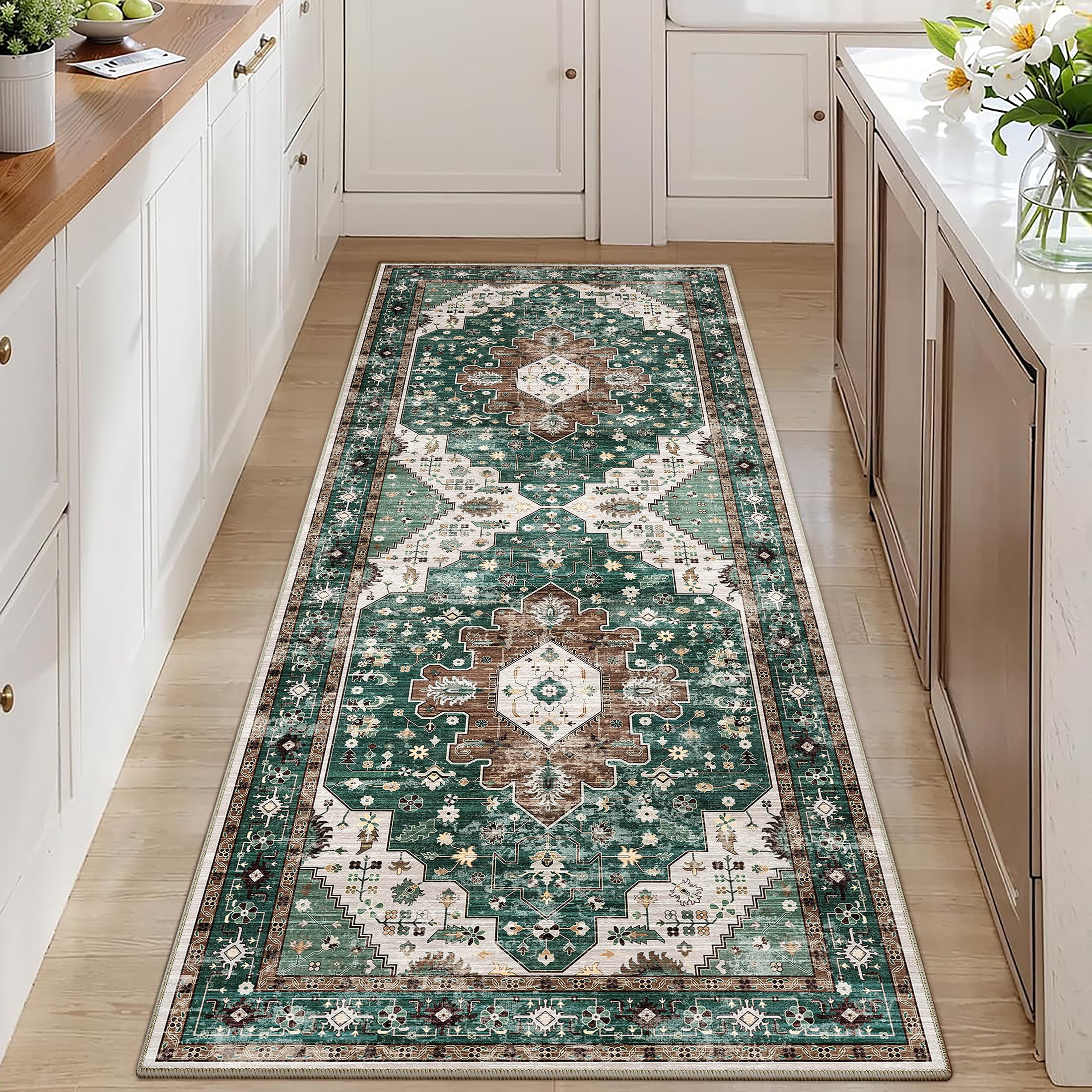 BERTHMEER 2'x6' Runner Rugs for Hallway Bathroom Kitchen Bedroom ...