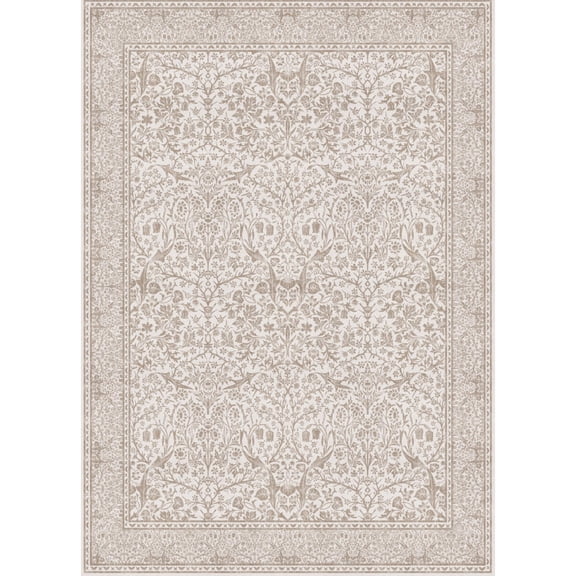 BERTHMEER 2'x6' Runner Rugs for Hallway Kitchen Entryway Bedroom Bathroom Entrance Oriental Vintage Farmhouse Machine Washable Non-slip Traditional Distressed Runner Rugs, Light Brown
