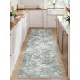 thumbnail image 1 of BERTHMEER 2'x6' Runner Rugs Indoor for Hallway Kitchen Bathroom Entryway Laundry Room Abstract Modern Green Washable Rugs Non-slip Contemporary Throw Rugs, 1 of 3