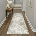 thumbnail image 1 of BERTHMEER 2'x6' Runner Rugs Indoor for Hallway Kitchen Bathroom Entryway Laundry Room Abstract Modern Grey Contemporary Washable Runner Rugs Non-slip Throw Rugs, 1 of 5