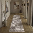 thumbnail image 1 of BERTHMEER 2'x6' Runner Rugs for Kitchen Entryway Entrance Hallway Dorm Laundry Bedroom Living Room Abstract Modern Contemporary Washable Non Slip Runner Rugs,Coffee Brown, 1 of 6