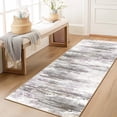thumbnail image 1 of BERTHMEER 2'x6' Runner Rugs Non Slip for Bathroom Kitchen Bedroom Entryway Hallway Rugs Machine Washable Abstract Brown and Gray Neutral Modern Beige Contemporary Runner Rugs, 1 of 7