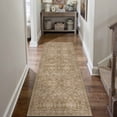 thumbnail image 1 of BERTHMEER 2'x6' Runner Rugs for Hallway Bathroom Bedroom Entryway Kitchen Non Slip Washable Beige Vintage Oriental Traditional Distressed Runner Rugs, 1 of 7