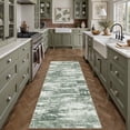 thumbnail image 1 of BERTHMEER 2'x6' Runner Rugs for Hallway Bathroom Kitchen Bedroom Entryway Non Slip Washable Abstract Green Modern Contemporary Runner Rugs, 1 of 7