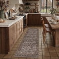 thumbnail image 1 of BERTHMEER 2'x6' Runner Rugs for Hallway Corridor Dorm Kitchen Entrance Entryway Bedroom Washable Vintage Traditional Non Slip Runner Rugs,Blue Brown, 1 of 8