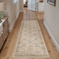 thumbnail image 1 of BERTHMEER 2'x6' Runner Rugs for Hallway Entryway Bathroom Bedroom Kitchen Non Slip Washable Vintage Beige Oriental Traditional Distressed Runner Rugs, 1 of 6