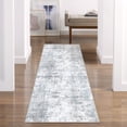 thumbnail image 1 of BERTHMEER 2'x6' Runner Rugs for Kitchen Hallway Laundry Entryway Bedroom Stairway Corridor Non-Slip Washable Distressed Modern Rugs,Blue&Gray, 1 of 5
