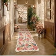 thumbnail image 1 of BERTHMEER 2'x6' Washable Runner Rugs for Hallway Bathroom Bedroom Entryway Entrance Playroom Non Slip Beige Floral Vintage Oriental Traditional Flower Runner Rugs, Multicolor, 1 of 5