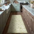 thumbnail image 1 of BERTHMEER 2'x6' Washable Runner Rugs for Hallway Bathroom Bedroom Entryway Kitchen Non Slip Green Floral Vintage Oriental Traditional Flower Runner Rugs, Multicolor, 1 of 6