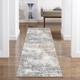 thumbnail image 1 of BERTHMEER 2'x6' Washable Runner Rugs for Hallway Bathroom Bedroom Entryway Kitchen Gray Non Slip Modern Abstract Gold Contemporary Runner Rugs, 1 of 5