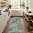 thumbnail image 1 of BERTHMEER 2'x6' Washable Runner Rugs for Hallway Entrance Bedroom Entryway Kitchen Modern Abstract Non-Slip Rugs,Green&Golden, 1 of 6