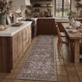 thumbnail image 1 of BERTHMEER 2'x8' Blue Brown Runner Rugs for Hallway Kitchen Entryway Entrance Bedroom Living Room Bedroom Washable Vintage Non Slip Runner Rugs, 1 of 8