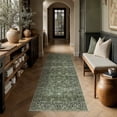 thumbnail image 1 of BERTHMEER 2'x8' Green Runner Rugs for Hallway Entryway Bathroom Bedroom Kitchen Non Skid Washable Vintage Oriental Traditional Runner Rugs, 1 of 8