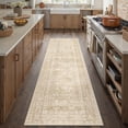 thumbnail image 1 of BERTHMEER 2'x8' Runner Rugs for Hallway Entryway Bathroom Bedroom Kitchen Non Skid Washable Beige Vintage Oriental Traditional Distressed Accent Runner Rugs, 1 of 6
