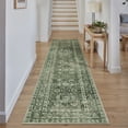 thumbnail image 1 of BERTHMEER 2'x8' Runner Rugs for Hallway Entryway Bathroom Bedroom Kitchen Non Skid Washable Green Vintage Oriental Traditional Distressed Accent Runner Rugs, 1 of 6