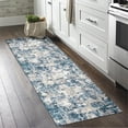 thumbnail image 1 of BERTHMEER 2'x8' Runner Rugs for Entryway Hallway Kitchen Living Room Bedroom Entrance Indoor 3D Textured Hard Rugs Washable Non-Slip, Blue Multi, 1 of 6