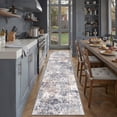 thumbnail image 1 of BERTHMEER 2'x8' Washable Runner Rugs for Hallway Kitchen Entryway Non-slip, Blue, 1 of 6