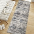 thumbnail image 1 of BERTHMEER 2'x8' Washable Runner Rugs for Hallway Kitchen Entryway Non-slip, Navy Brown, 1 of 5