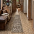 thumbnail image 1 of BERTHMEER 2'x10' Washable Runner Rug for Hallway Brown Vintage Carpet Non-Slip Soft Low Pile Traditional Oriental Distressed Throw Rug for Bedroom Entryway Bathroom Laundry, 1 of 5