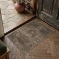 thumbnail image 1 of BERTHMEER 2x3 Washable Area Rug Dark Brown Vintage Entryway Carpets Non-Slip Soft Low Pile Traditional Indoor Entrance Small Throw Rug for Bedroom Bathroom, 1 of 5