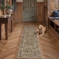 thumbnail image 1 of BERTHMEER 2x6 Washable Runner Rug for Hallway Brown Vintage Carpet Non-Slip Soft Low Pile Traditional Oriental Distressed Throw Rug for Bedroom Entryway Bathroom Laundry, 1 of 6