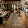 thumbnail image 1 of BERTHMEER 3'x12' Runner Rugs for Hallway Kitchen Entryway Bedroom Bathroom Entrance Oriental Floral Vintage Farmhouse Machine Washable Non-slip Traditional Distressed rugs, Brown, 1 of 4