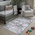 thumbnail image 1 of BERTHMEER 3' x 5' Gray Abstract Area Rugs Non-slip, 1 of 7