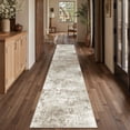 thumbnail image 1 of BERTHMEER 3'x12' Runner Rugs for Hallway Kitchen Entryway Entrance Dorm Laundry Bedroom Living Room Abstract Modern Contemporary Washable Non Slip Runner Rugs, Beige, 1 of 6