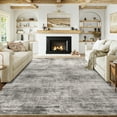 thumbnail image 1 of BERTHMEER 3'x5' Abstract Area Rugs for Office Entryway Washable Rugs Non-slip, Black Gray, 1 of 4