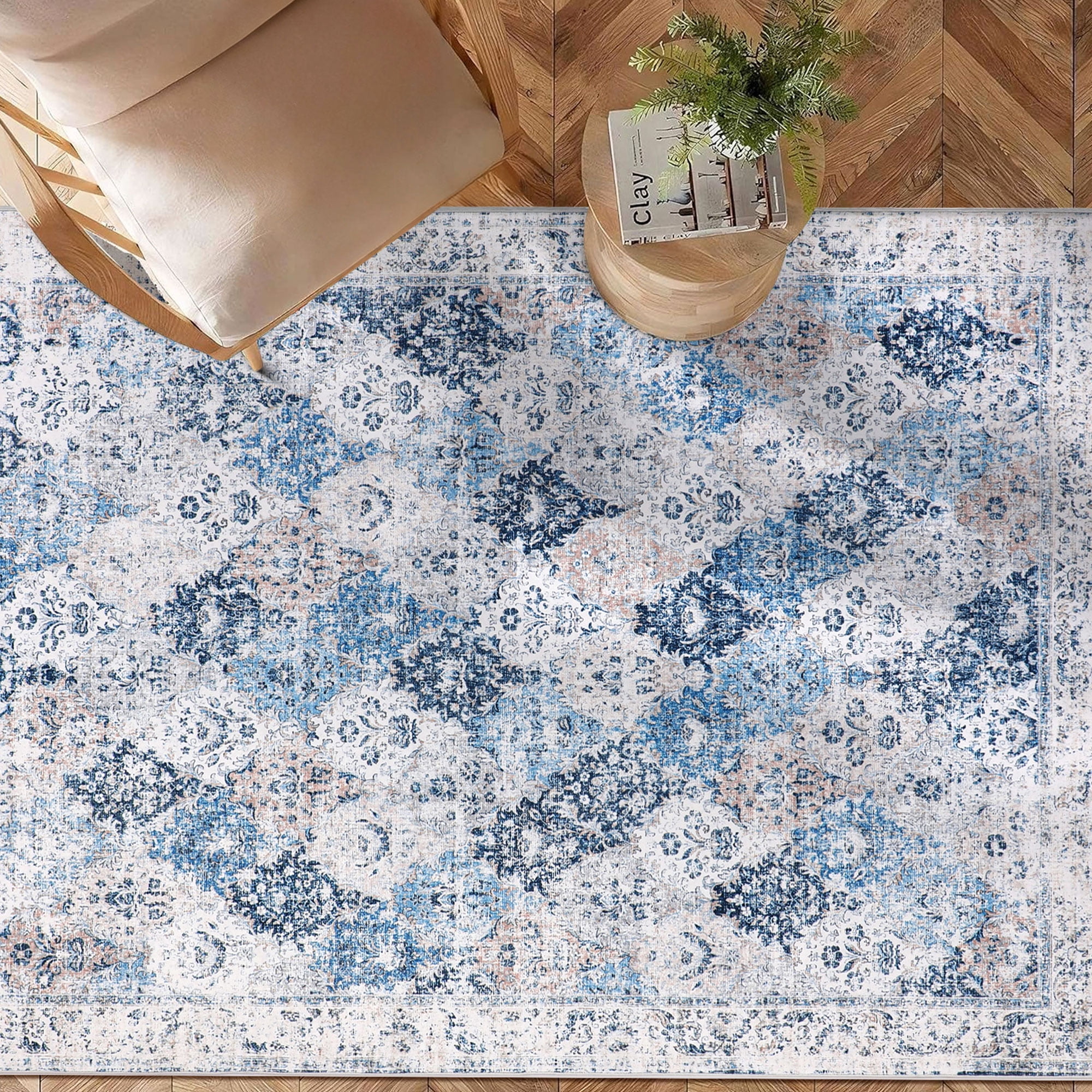 BERTHMEER 3'x5' Area Rugs Entryway Rugs indoor Vintage Oriental