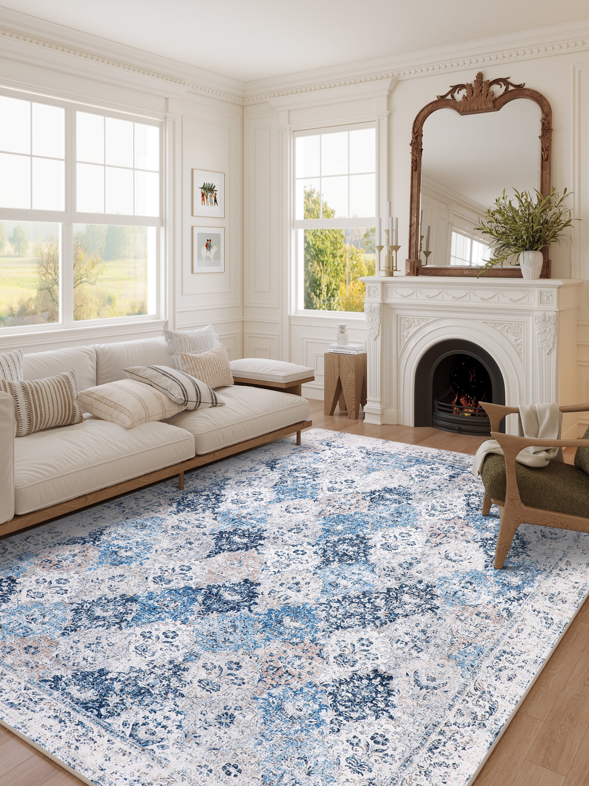 1-Blue Distressed