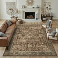 thumbnail image 1 of BERTHMEER 3'x5' Area Rugs Washable Rugs for Living Room Bedroom Dining Room Office Farmhouse Retro Traditional Non-slip Red Brown Rugs, 1 of 6
