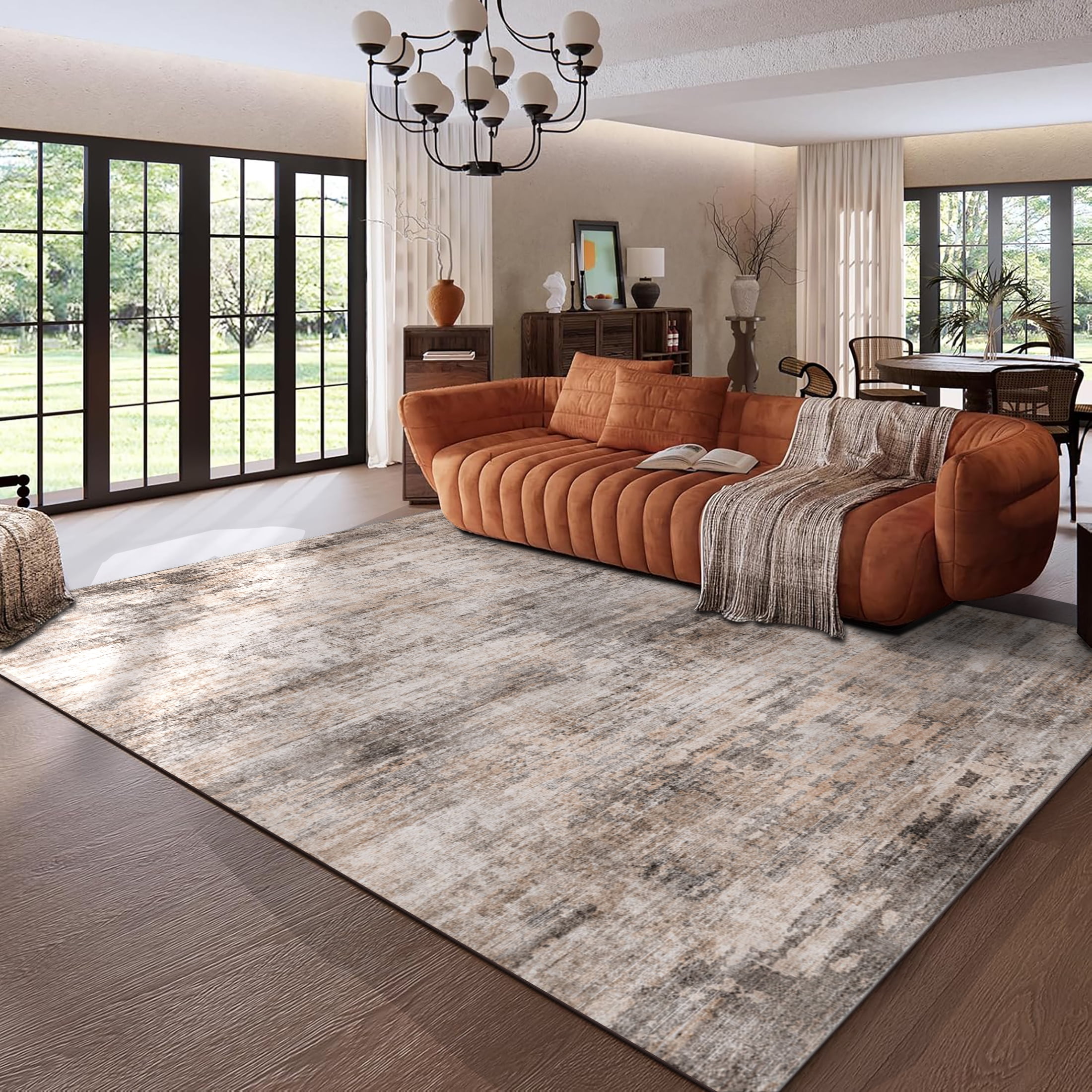 BERTHMEER 3'x5' Area Rugs for Office Entryway Doorway Washable Rugs Non ...