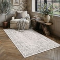 thumbnail image 1 of BERTHMEER 3'x5' Gray Area Rugs Vintage Distressed Small Entryway Rugs Doormats for Living Room Bedroom Dining Room Office Entrance Kitchen Throw Rugs Stain Resistant Non-slip, 1 of 7