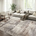 thumbnail image 1 of BERTHMEER 3'x5' Small Abstract Washable Area Rugs for Bathroom Bedroom Entryway Kitchen Rugs Non Slip Modern Dorm Office Contemporary Distressed Rugs,Multicolor, 1 of 5