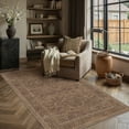 thumbnail image 1 of BERTHMEER 3'x5' Small Area Rugs for Living Room Bedroom Dining Room Entryway Entrance Oriental Floral Vintage Farmhouse Machine Washable Non-slip Traditional Distressed Throw Rugs, Brown, 1 of 4