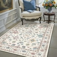 thumbnail image 1 of BERTHMEER 3'x5' Small Area Rugs Washable Rugs for Bedroom Living Room Office Kitchen Entryway Entrance Doorway Vintage Floral Rugs,Multicolor, 1 of 5