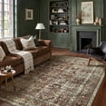 thumbnail image 1 of BERTHMEER 3'x5' Small Area Rugs Washable for Entryway Office indoor Traditional Distressed Oriental Rugs Non-slip, Rust, 1 of 7