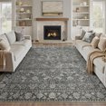 thumbnail image 1 of BERTHMEER 3'x5' Small Washable Area Rugs for Office Kitchen Entryway Bedroom Non-slip Rugs,Gray, 1 of 6