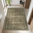 thumbnail image 1 of BERTHMEER 3'x5' Small Washable Brown Area Rugs for Bathroom Bedroom Entryway Kitchen Rugs Non Slip Vintage Traditional Dorm Office Oriental Distressed Throw Rugs, 1 of 4