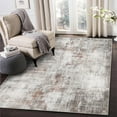thumbnail image 1 of BERTHMEER 3'x5' Washable Area Rugs Abstract Entryway Bedroom Rugs for Kitchen Living Room,Machine Washable Non-Slip Indoor Rugs,Black&Red, 1 of 8