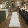 thumbnail image 1 of BERTHMEER 3'x8' Runner Rugs for Kitchen Hallway Entryway Bathroom Machine Washable Non-slip, Green, 1 of 5