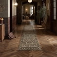 thumbnail image 1 of BERTHMEER 3'x8' Washable Runner Rugs for Hallways Bathroom Bedroom Entryway Kitchen Non Slip Brown Vintage Oriental Traditional Distressed Runner Rugs, 1 of 5