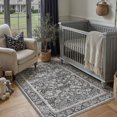 thumbnail image 1 of BERTHMEER 4'x6' Area Rugs Washable Rugs for Office Kitchen Entryway Doorway Non-slip, Black, 1 of 5