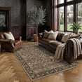 thumbnail image 1 of BERTHMEER 4'x6' Area Rugs Washable Rugs for Office Kitchen Entryway Doorway Non-slip, Brown, 1 of 6