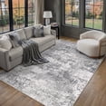 thumbnail image 1 of BERTHMEER 4' x 6' Gray Abstract Area Rugs Modern Rugs Washable Rugs for Office Entryway Farmhosue Non-slip, 1 of 10