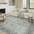 thumbnail image 1 of BERTHMEER 4'x6' Washable Area Rugs for Bedroom Office Entryway rugs indoor Traditional Oriental Rugs Non-slip, Gray, 1 of 2