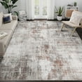 thumbnail image 1 of BERTHMEER 5'x7' Abstract Area Rugs for Living Room,Bedroom Dining Room Farmhouse Rugs,Non-Slip Machine Washable Indoor Rugs,Black&Red, 1 of 10