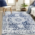 thumbnail image 1 of BERTHMEER 5'x7' Abstract Area Rugs for Living Room Bedroom,Dining Room Kitchen Rugs,Machine Washable Non-slip Indoor Rugs,Navy Blue, 1 of 5